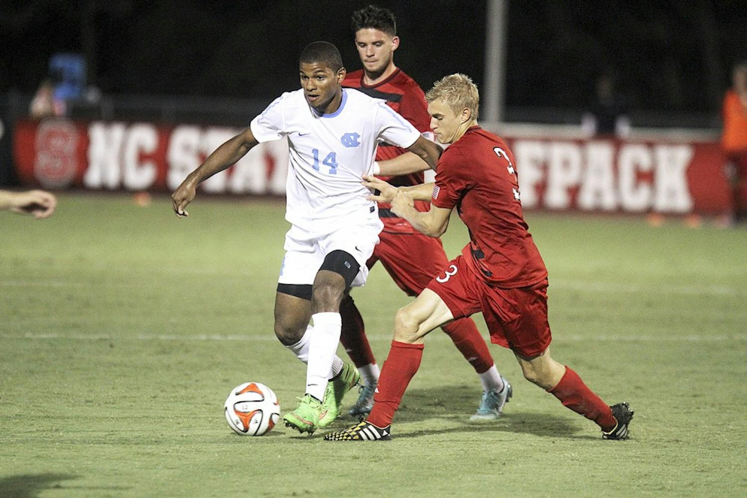The UNC men's soccer team defeated NC State 1-0 in Raleigh on Friday. 