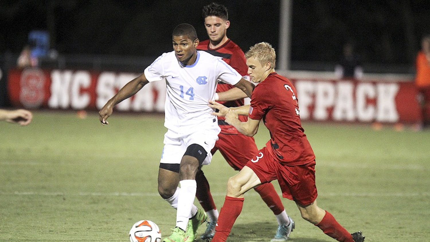 The UNC men's soccer team defeated NC State 1-0 in Raleigh on Friday. 