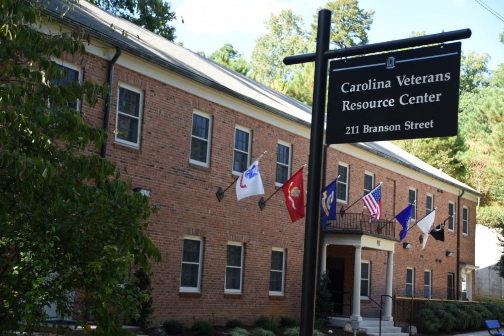 The Carolina Veterans Resource Center sits on Branson Street.
