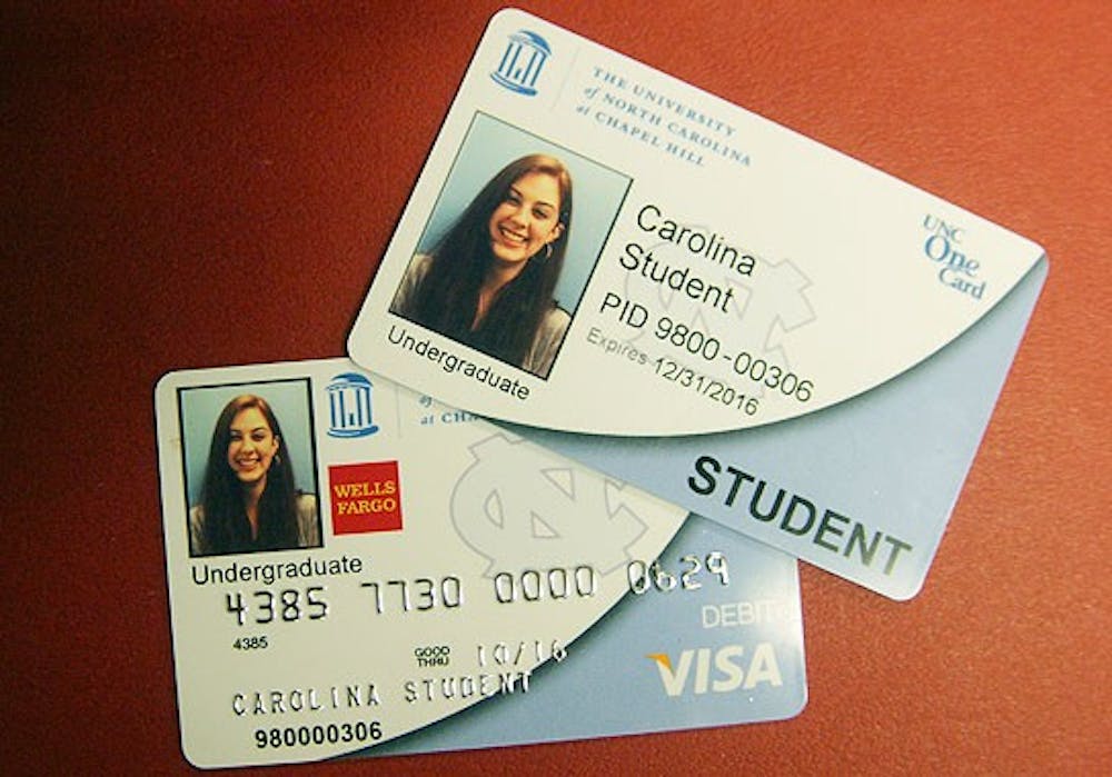 Photo: UNC’s student One Cards get redesigned (Grace Raynor)