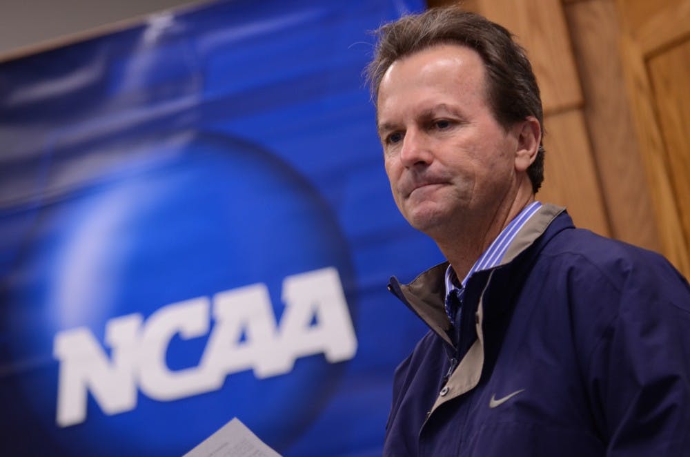 	<p>Head Coach Anson Dorrance after <span class="caps">UNC</span> defeated William and Mary 4-1 in the first round of the <span class="caps">NCAA</span> Tournament at Fetzer Field in Chapel Hill, NC. </p>