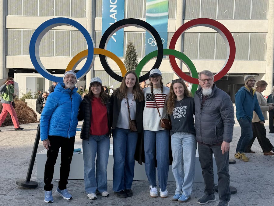 UNC journalism students report on Winter Olympics in Milan, 'rush' a fountain when UNC beats Duke