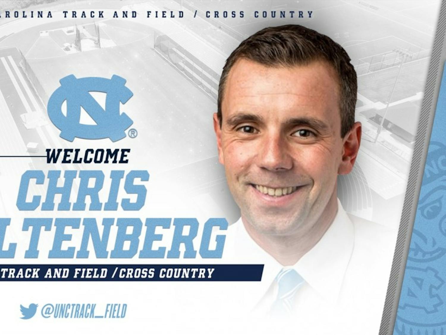 Chris Miltenberg, the new director of North Carolina's track and field and cross country programs. Photo courtesy of UNC athletics.