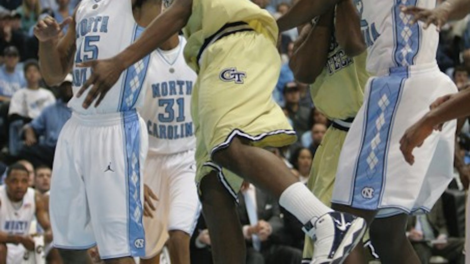 Georgia Tech guard Iman Shumpert torched UNC’s defense for a career-high 30 points. DTH/Margaret Cheatham Williams