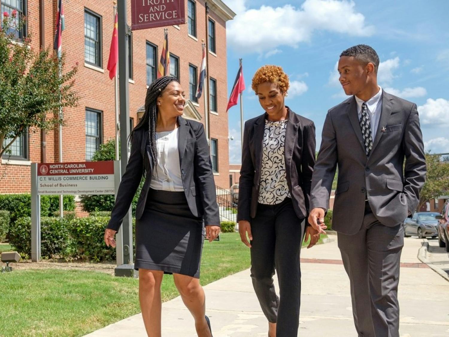 Students at N.C. Central University, one of UNC system's five HBCUs. Photo courtesy of Keisha Williams.&nbsp;