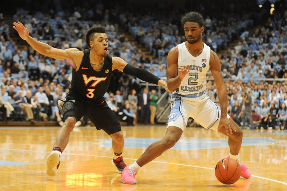 Coby White vs Virginia Tech 