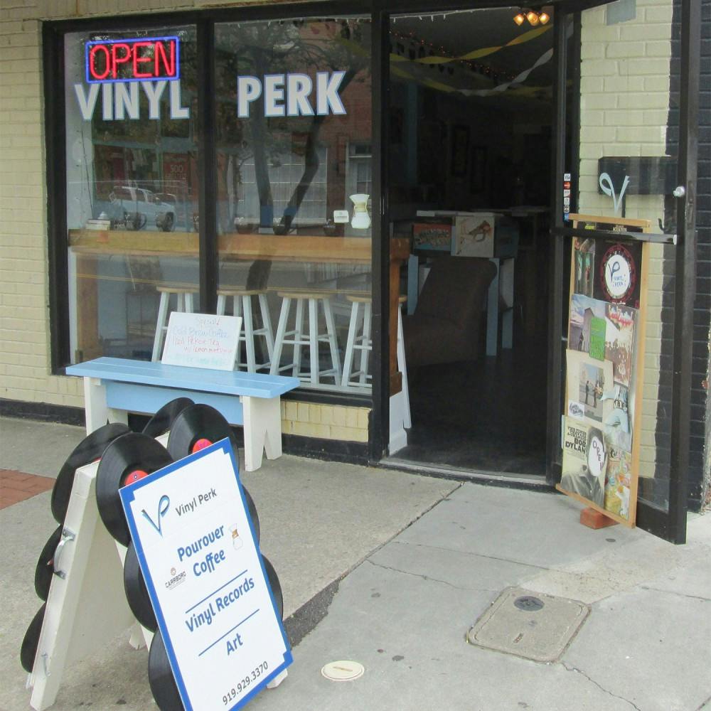 Carrboro’s Vinyl Perk will be moving to a new location after its lease ended on June 30. Owner Jay Reeves plans to keep the small business  in the area (Courtesy of Jay Reeves).