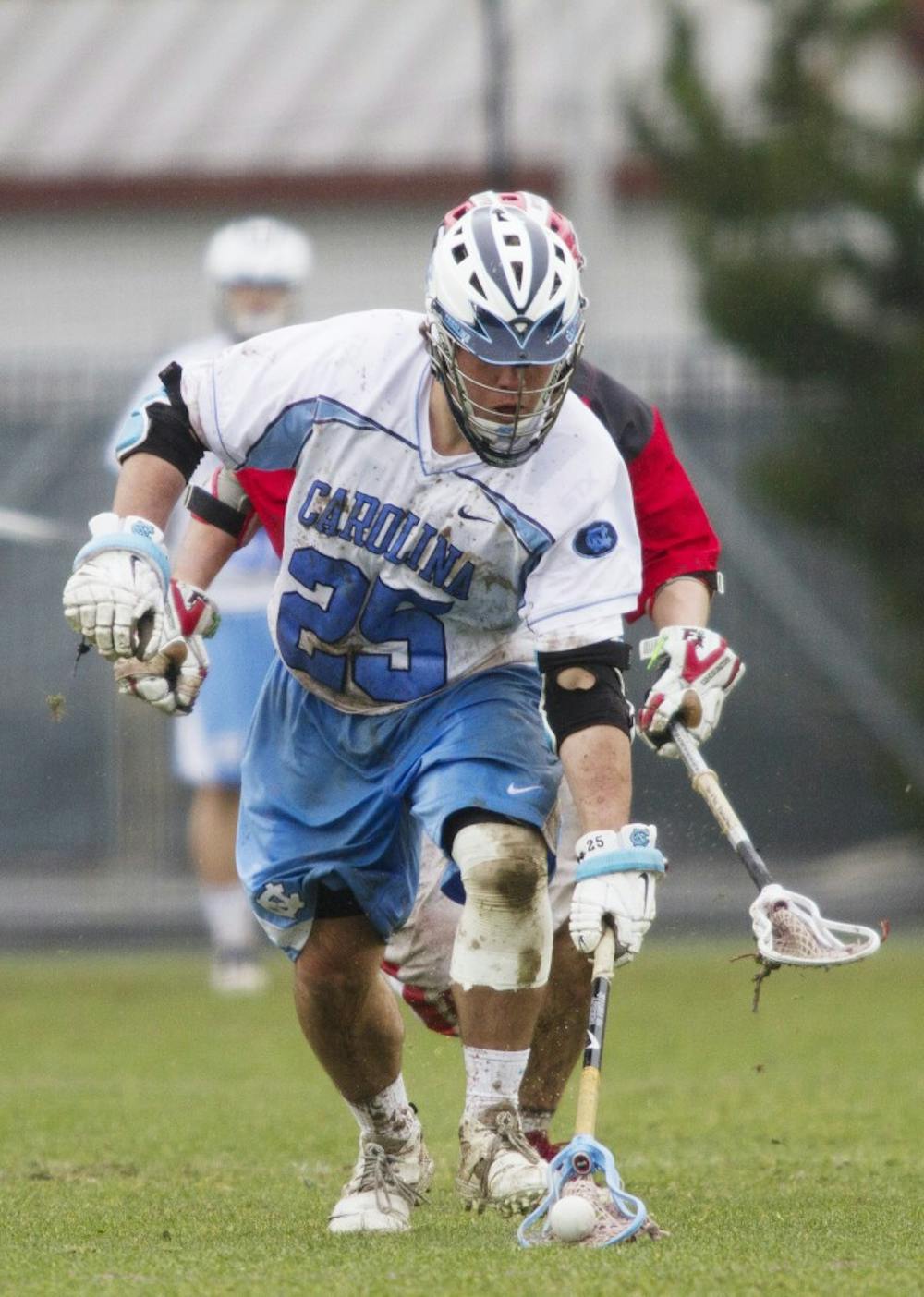 	R.G. Keenan sparked the Tar Heels second half run with dominance on the face-off X. He won eight of 12 second half face-offs.
