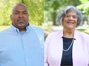 Businessman Mark Robinson (left), Republican, and state representative Yvonne Lewis Holley, Democrat, are the candidates running for N.C. lieutenant governor. Photos courtesy of Robinson and Holley.