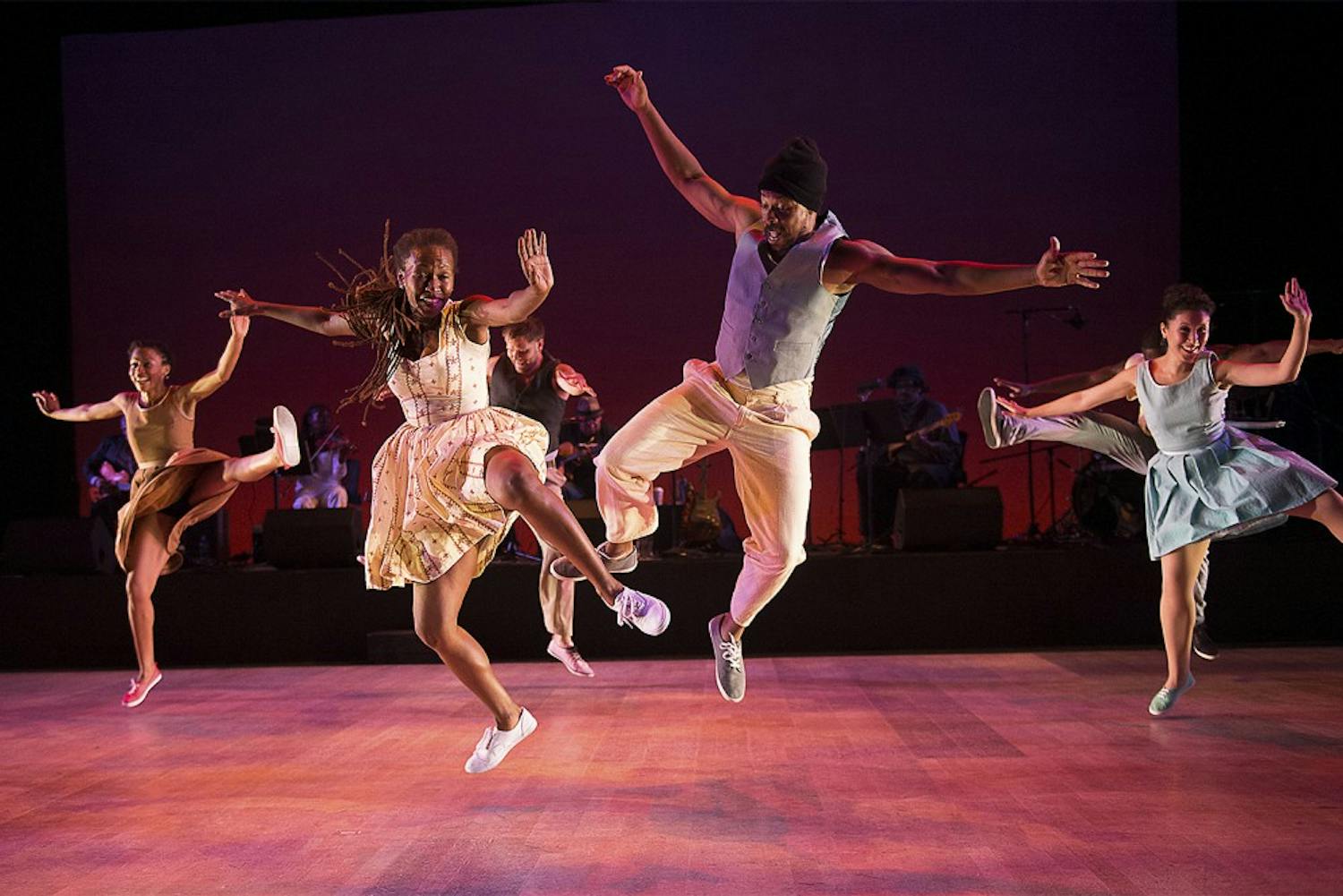 Performers with the Dorrance Dance / New York dance group will take the stage alongside BIGLovely to present The Blues Project at Memorial Hall at 7:30 p.m. tonight and 8 p.m. Friday.Courtesy of Dorrance Dance.