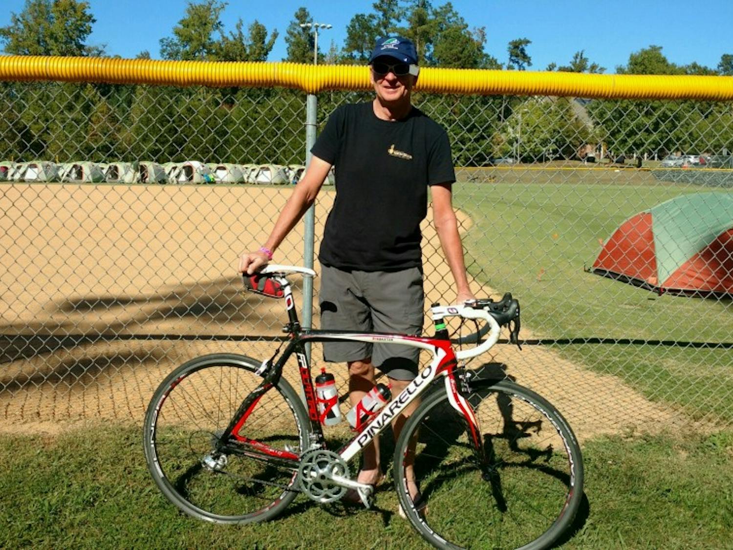 Cyclist Brian Baxter is from Canada and participated in the CNC Mountain to Coasts biking tour.&nbsp;