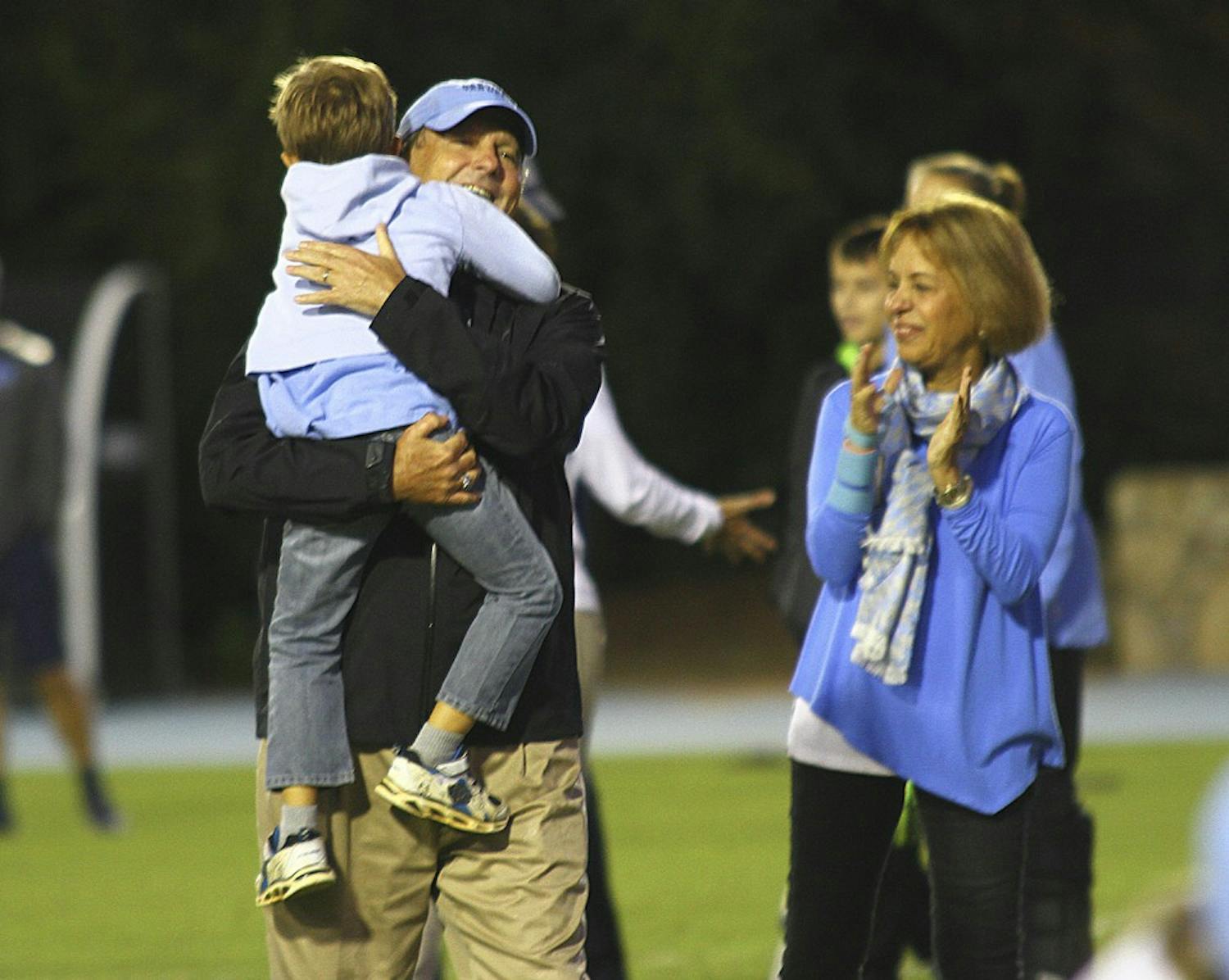 UNC Women's Soccer Head Coach Anson Dorrance with family after a historic 800th win as Head Coach.

http://www.goheels.com/SportSelect.dbml?SPSID=668177&SPID=12982