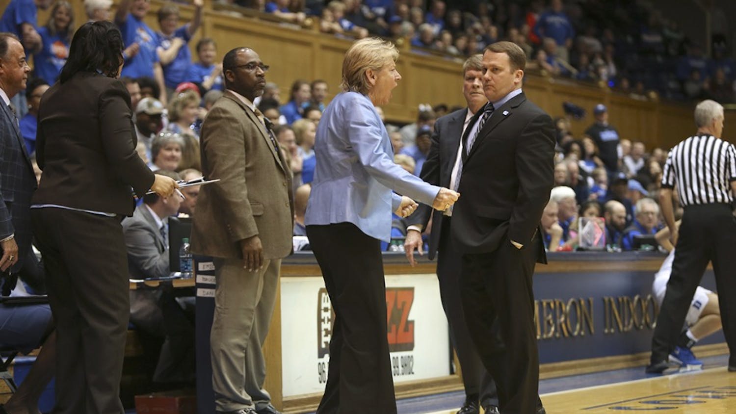 The UNC women's basketball team loss to Duke Sunday afternoon 55 to 71 at Cameron Indoor Stadium.