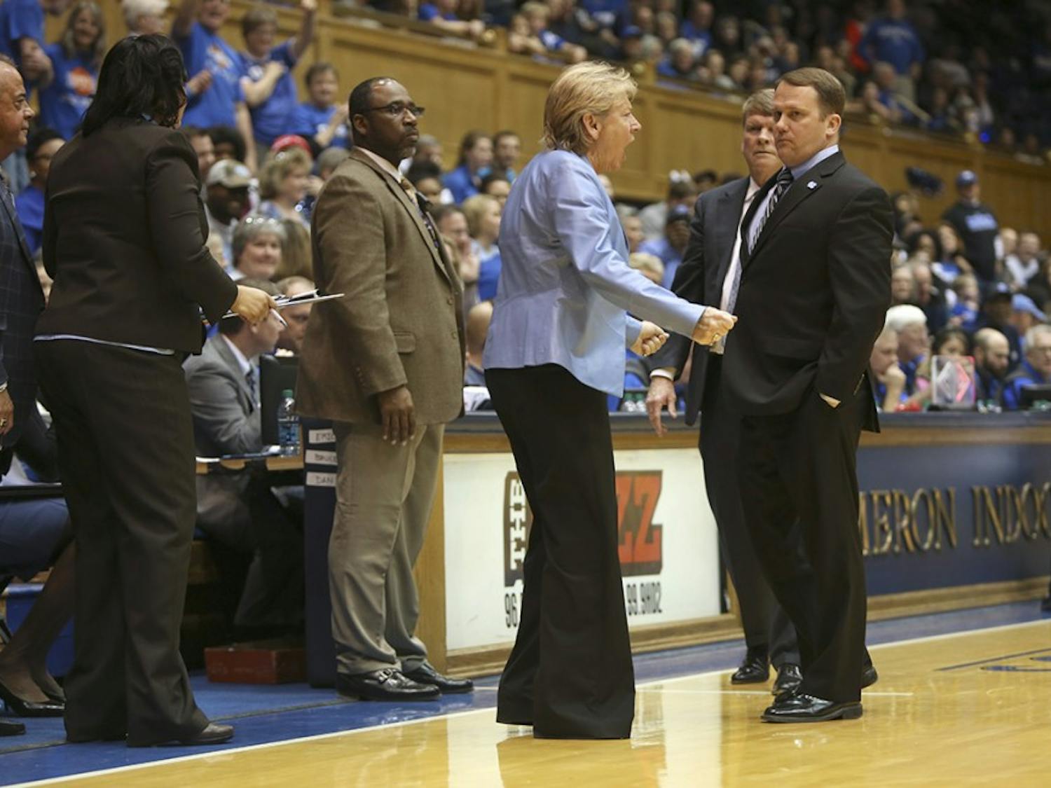The UNC women's basketball team loss to Duke Sunday afternoon 55 to 71 at Cameron Indoor Stadium.