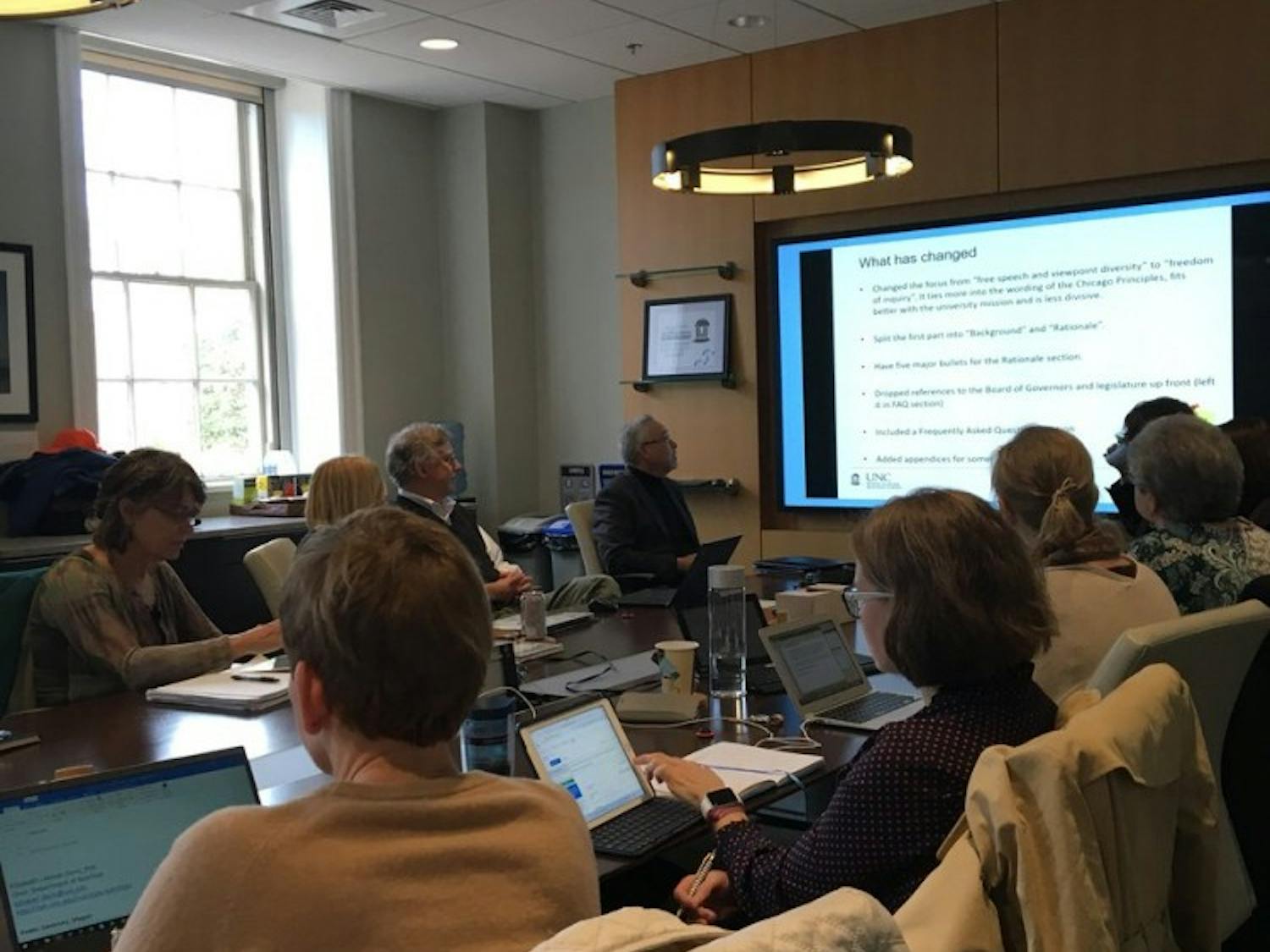 UNC's Faculty Executive Committee met on Monday.
