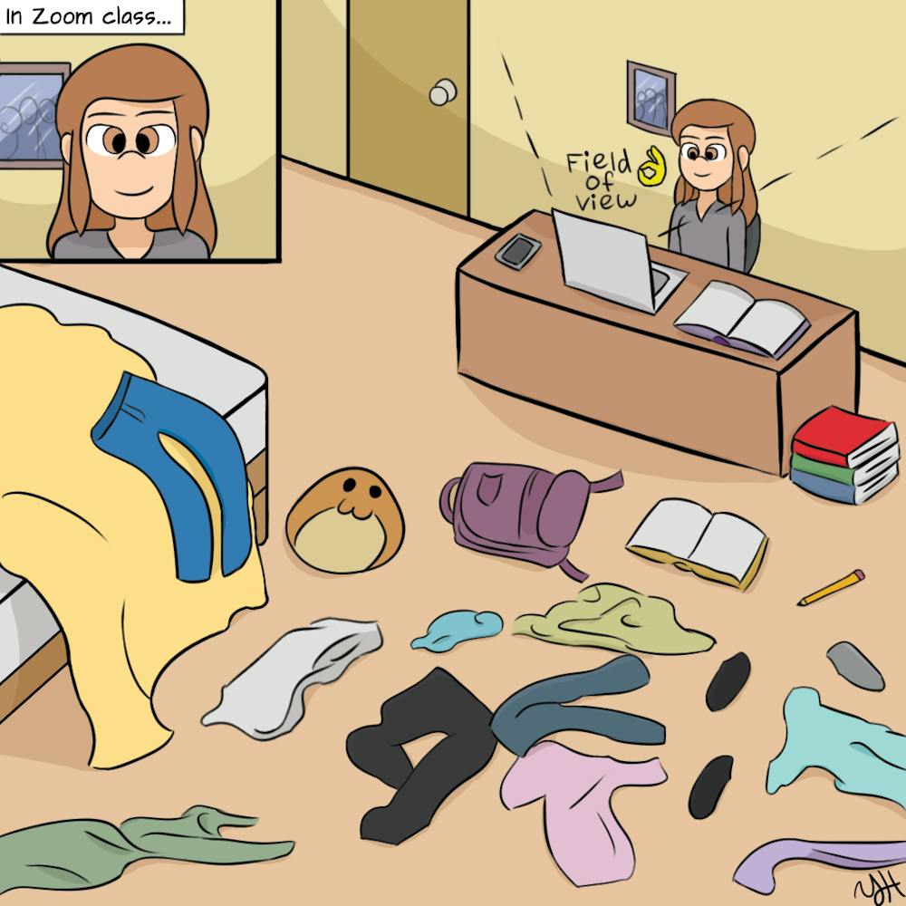 Cartoon: Zoom class