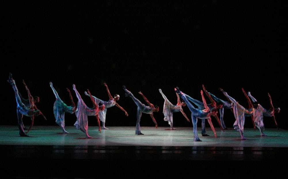 The Alvin Ailey American Dance Theater performs at Memorial Hall on Saturday night. DTH/Zach Gutterman
