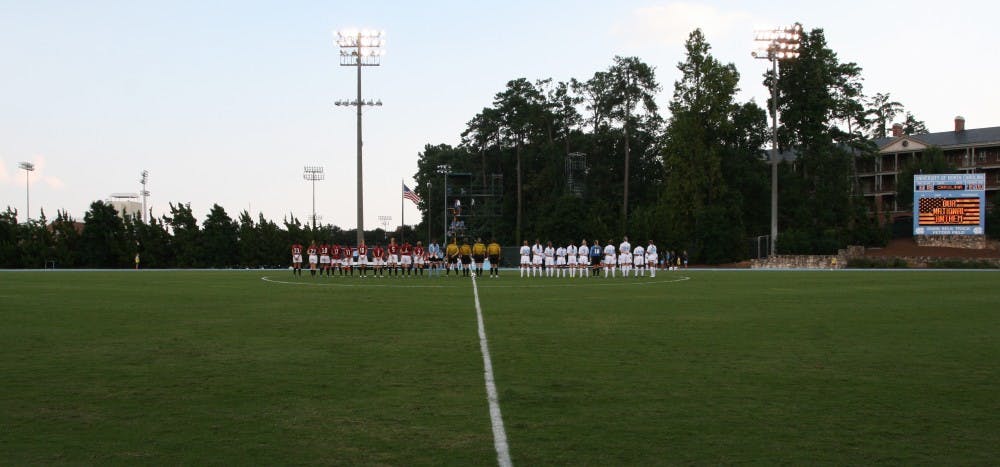 	<p>Fetzer Field, home to the defending National Champions North Carolina mens soccer team and the 21-time National Champion North Carolina womens soccer team.</p>