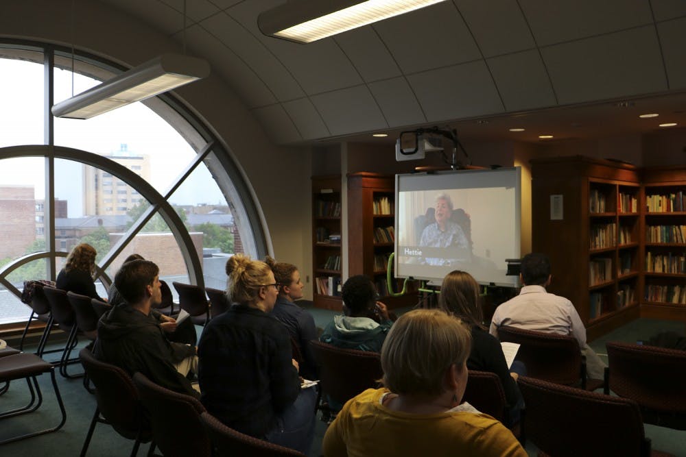 Students in the School of Social Work present their oral history projects about marginalized populations in North Carolina.&nbsp;Photo Courtesy of Maura Matney.