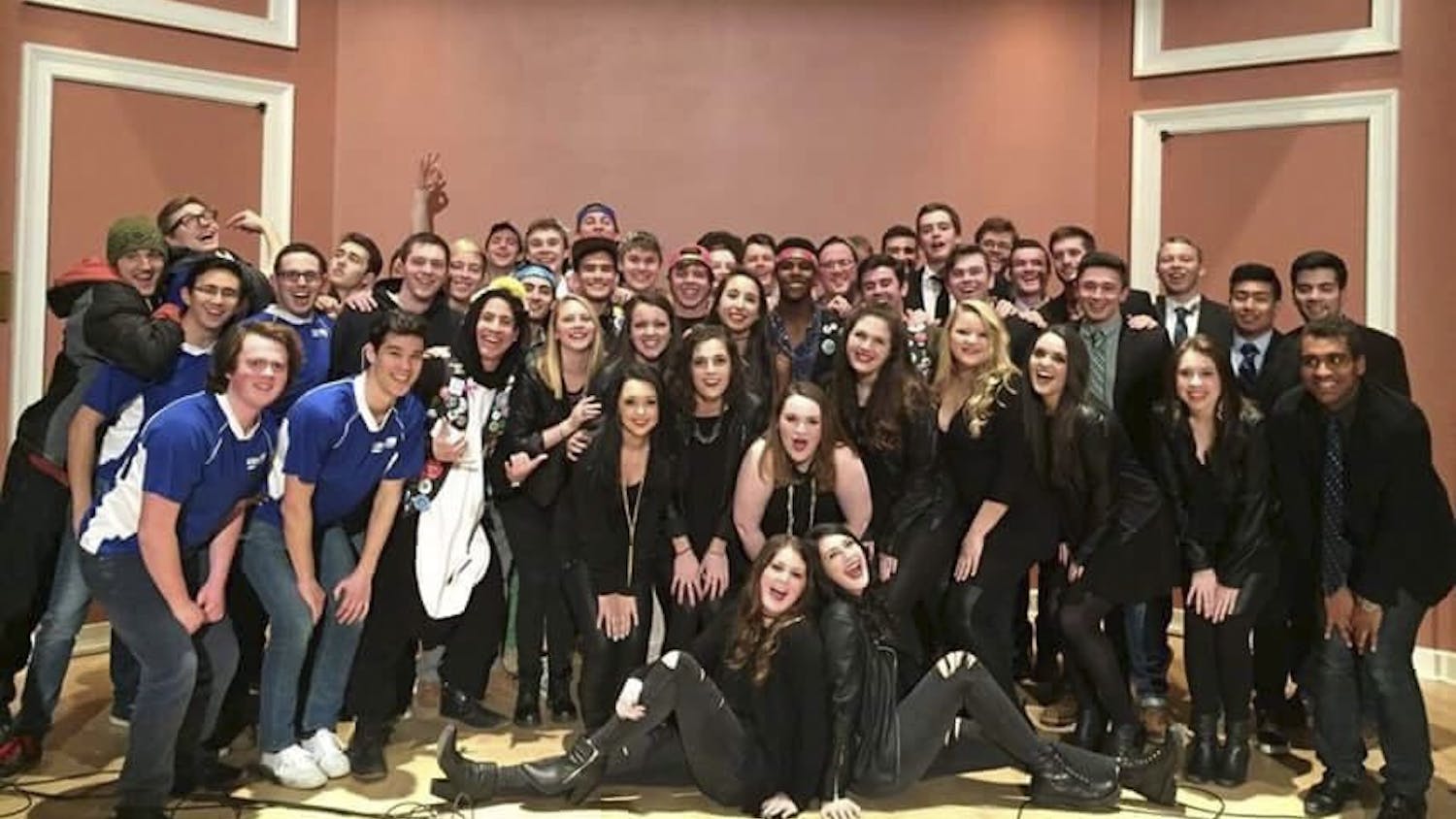 Clefchella is an annual a&nbsp;cappella concert hosted by the Clef Hangers. Above are&nbsp;the groups that performed in 2015. Photo Courtesy of Jared Weber.