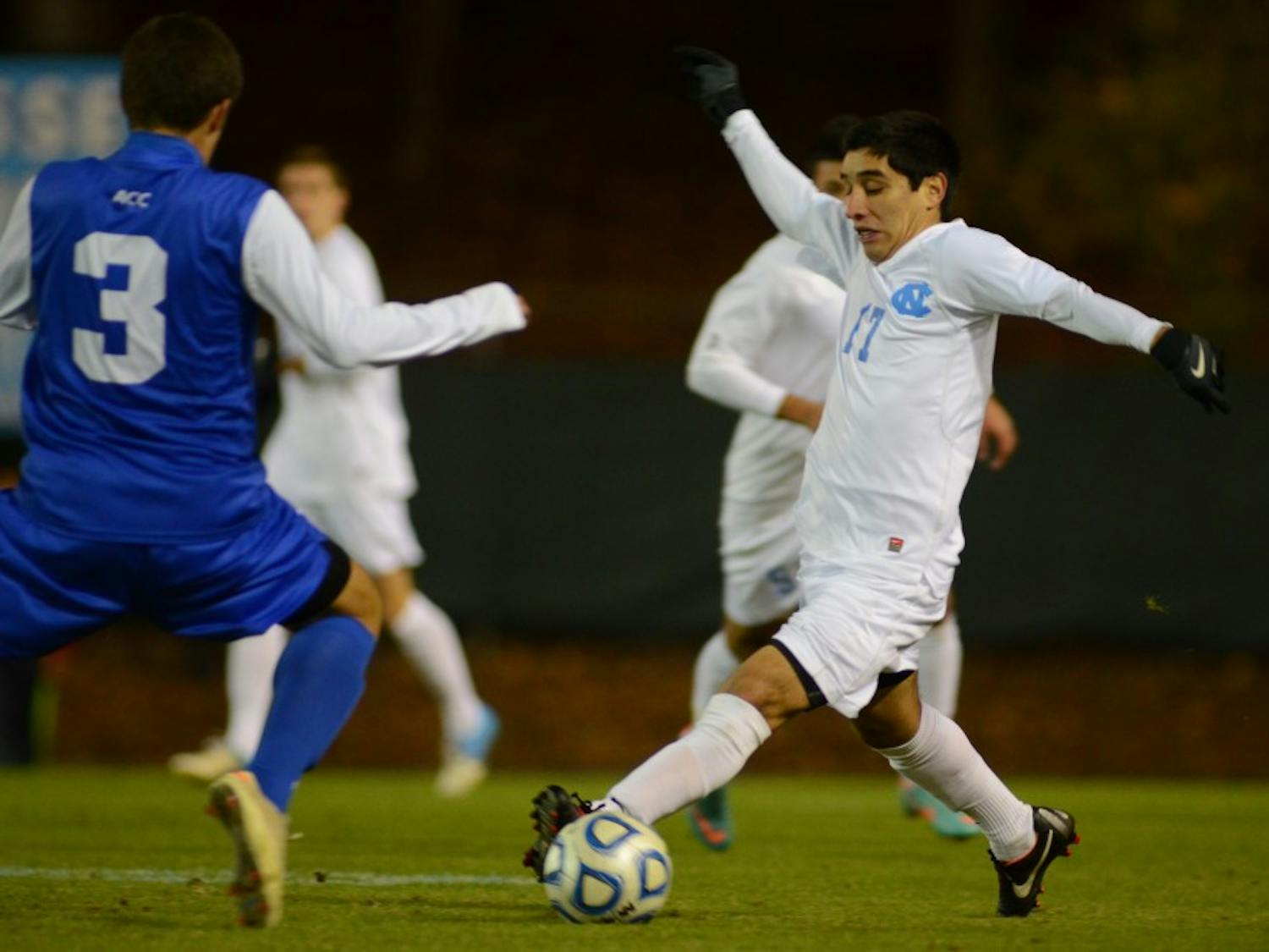 	UNC Men&#8217;s Soccer defeated Duke 1-0 in the first round of the 2012 ACC Tournament on November 6th, 2012 at Fetzer Field in Chapel Hill, North Carolina. 