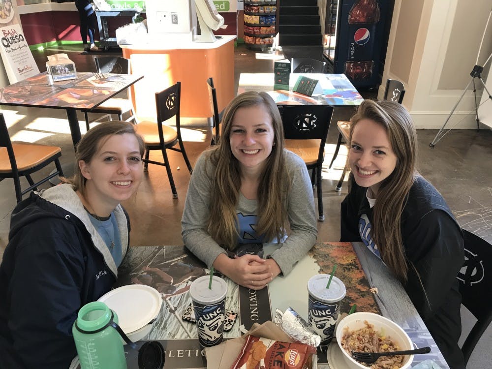 Katie Holt (left) Sydney Davis (middle) Mary Wardrop (right)