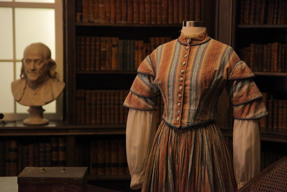 Costumes make up part of a PlayMakers Repertory Company exhibit in Davis Library.&nbsp;