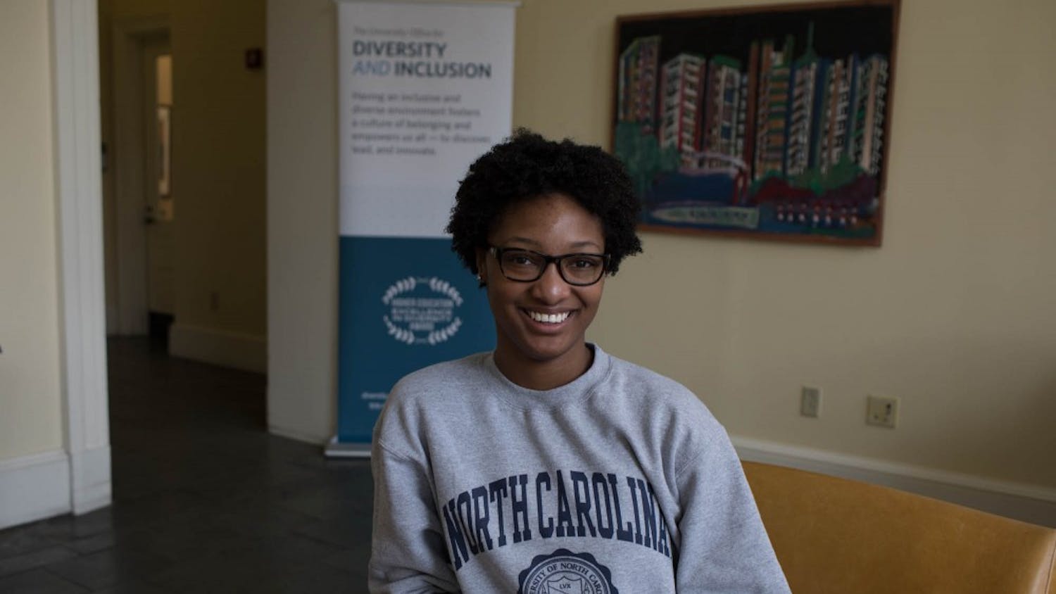 UNC junior Alexis Hall works with UNC Office of Diversity & Inclusion and runs two programs through it.