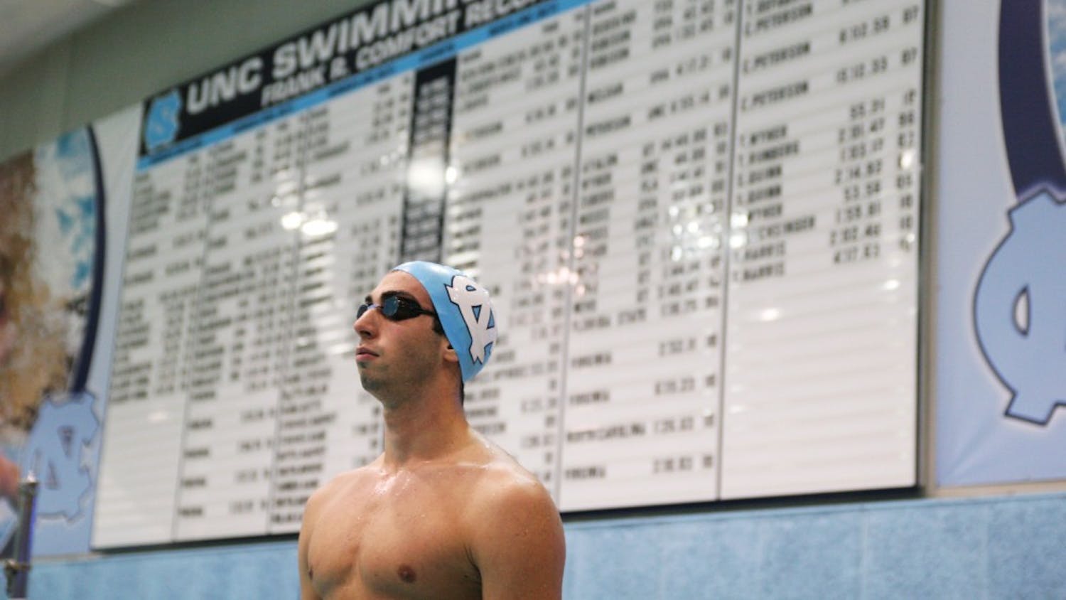 Colin Bridier is gunning for the North Carolina record books while he still has time in Chapel Hill. The French foreign exchange student is grappling with the decision to return to UNC next year. He’s already broken one teammate’s 100-yard breaststroke record despite sitting out the first two meets due to compliance and eligibility issues with the NCAA.