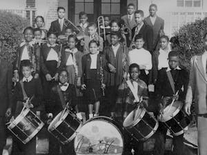 	The Northside Elementary band in 1951.