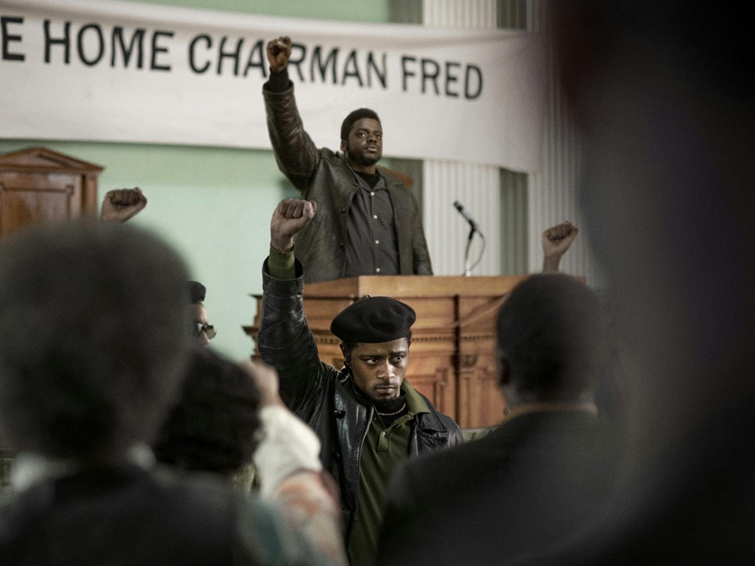From front to back: LaKeith Stanfield and Daniel Kaluuya in "Judas and the Black Messiah." Photo by Glen Wilson/Warner Bros. Pictures/TNS