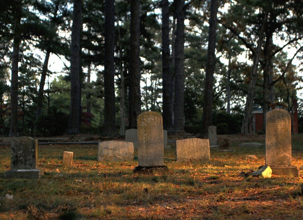 	<p>The Old Chapel Hill Cemetery has more than 350 unmarked graves.</p>