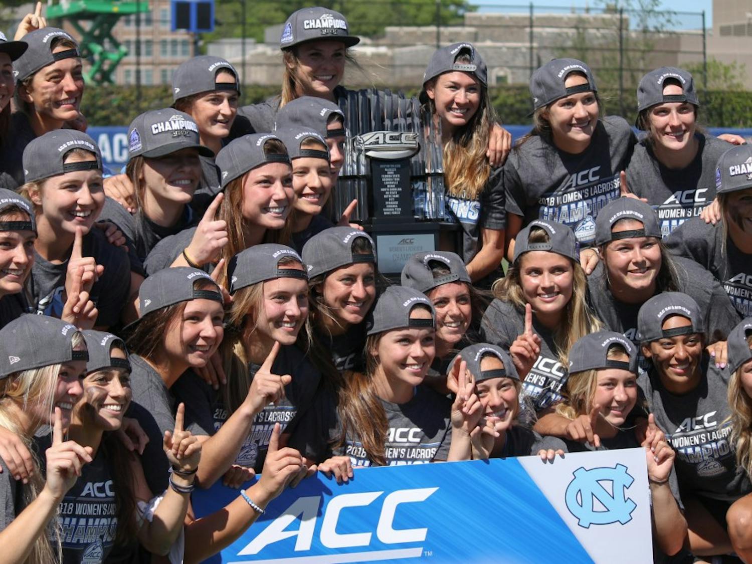 “The UNC women’s lacrosse team received their third straight ACC Women’s Lacrosse Championship trophy on Sunday evening at Koskinen Stadium.”