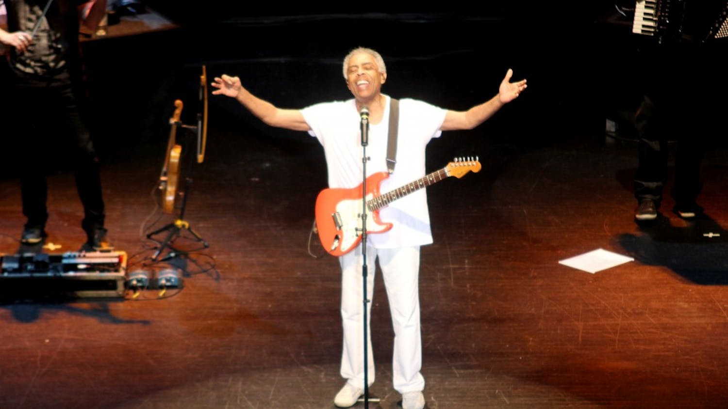 Brazilian rock star Gilberto Gil performs Monday night in Memorial Hall.