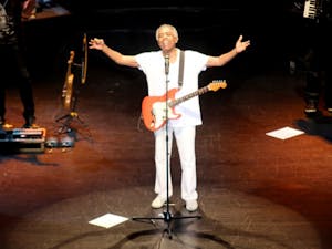 Brazilian rock star Gilberto Gil performs Monday night in Memorial Hall.