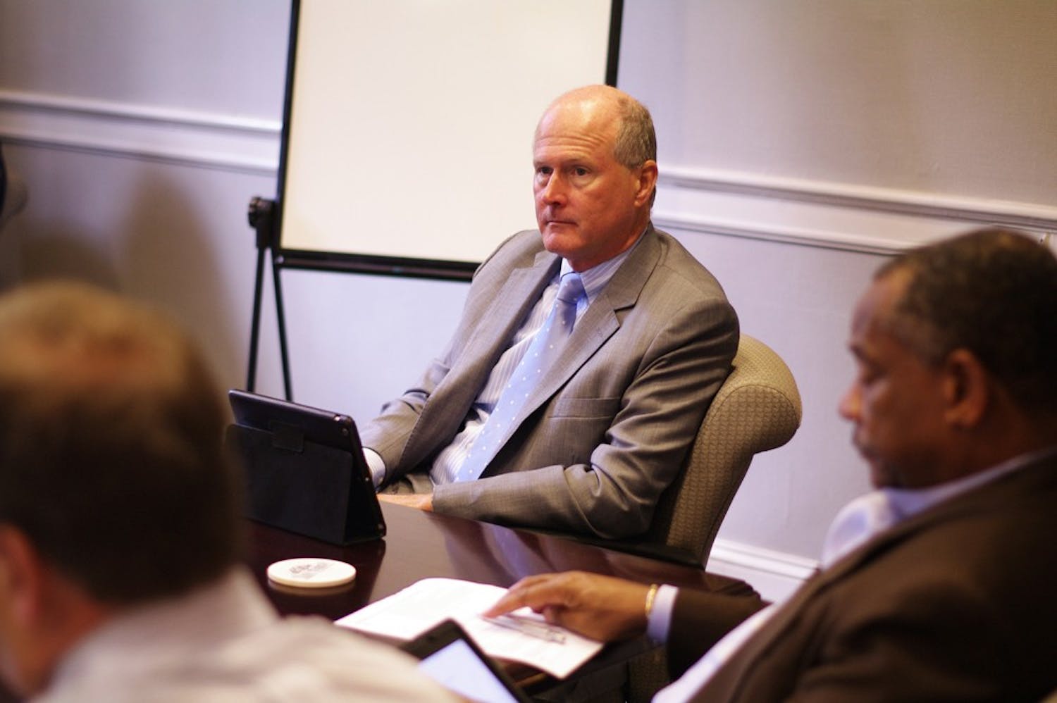 Members of UNC faculty, including Executive Vice Chancellor and Provost Jim Dean, met on Tuesday to discuss academics of student athletes. 