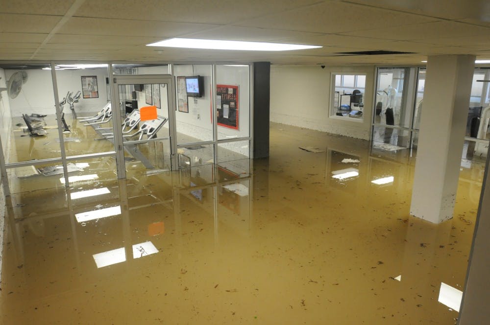 The basement of Granville Towers flooded after water broke through an exterior window. Heavy rains in Chapel Hill on June 30 caused flash flooding. Several trees were downed in the area.