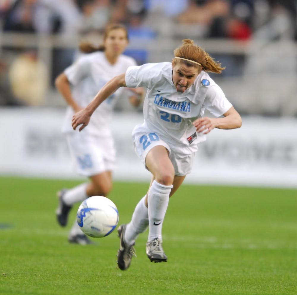 <p>Heather O'Reilly during the 2006 College Cup.</p>
<p>Photo courtesy of UNC Athletics</p>