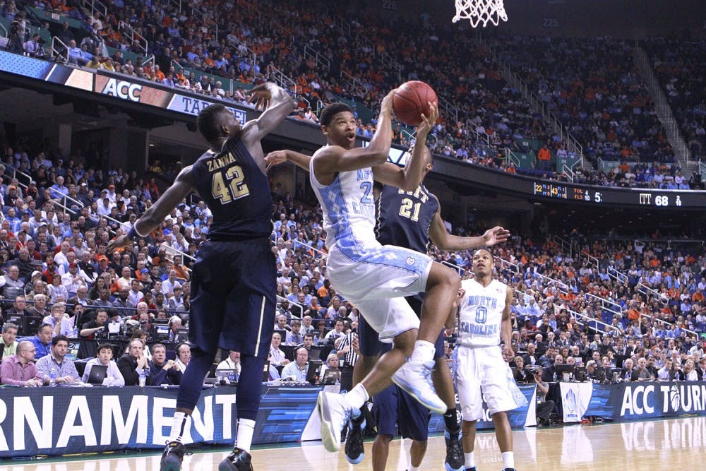 UNC lost to Pittsburgh 80-75 in the ACC Tournament at the Greensboro Coliseum.