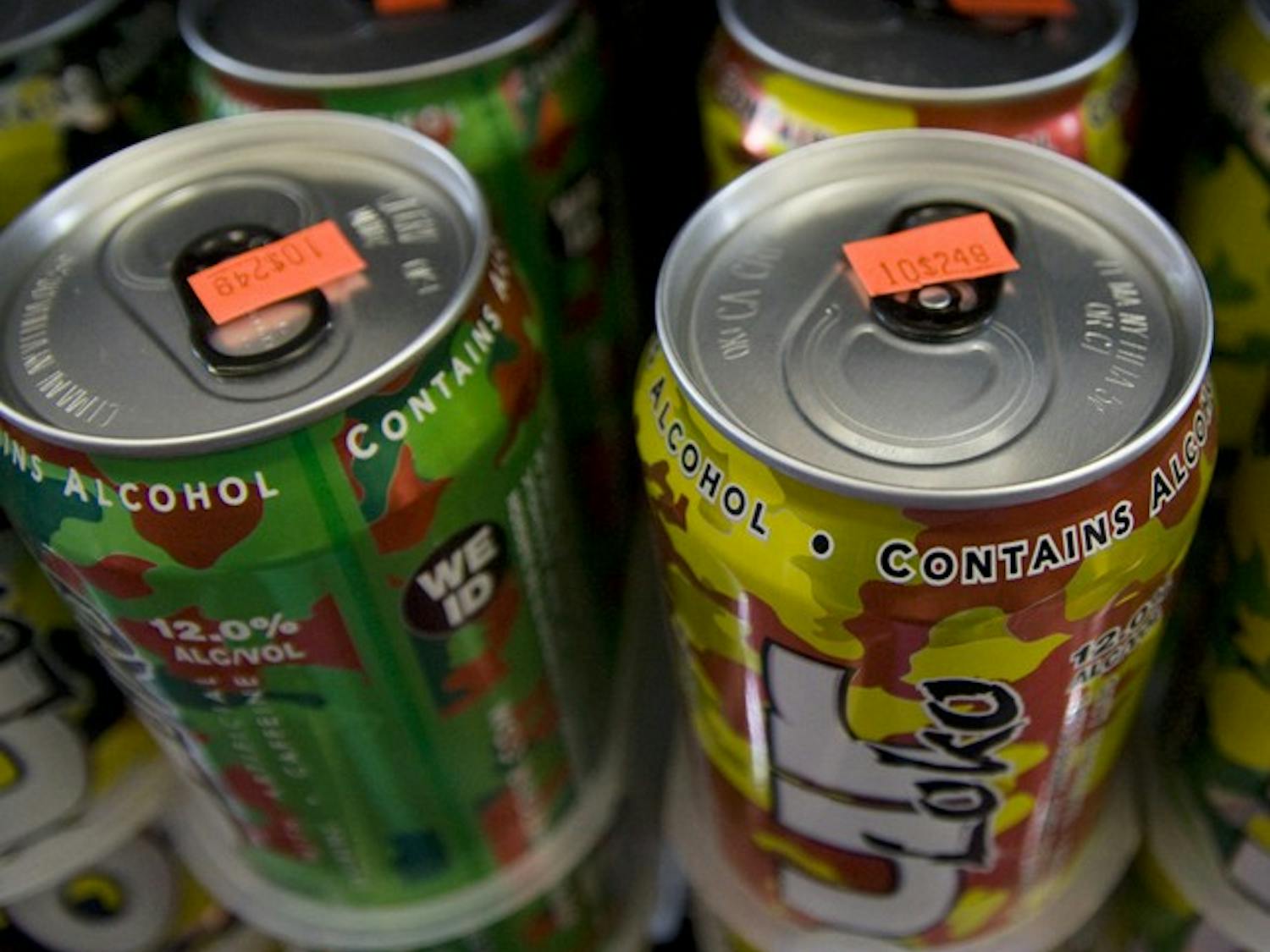 These cans of Four Loko are still being sold at TJ’s Beverage and Tobacco. Since threat of a ban, sales of the beverage have increased.