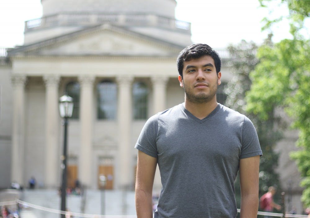 Eddy Fernandez, a first-year student hoping to major in Health Policy and Management, is a Carolina Covenant Scholar. The Covenant program makes education affordable for Carolina undergraduate students from low-income families. 