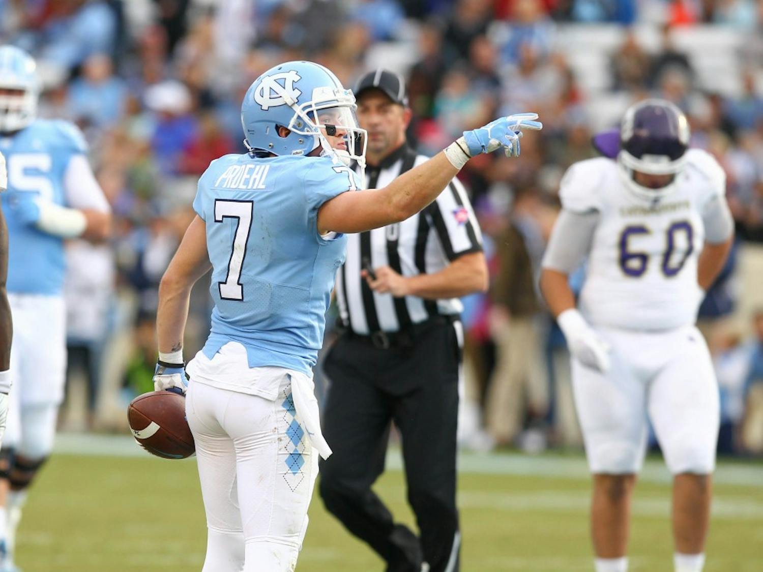 With a 65-10 win over in-state opponent Western Carolina, the North Carolina football team moved to 3-8 on the season. It was UNC's only home win of the season. Quarterback Nathan Elliott threw four touchdown passes, and UNC scored five touchdowns in the second quarter.