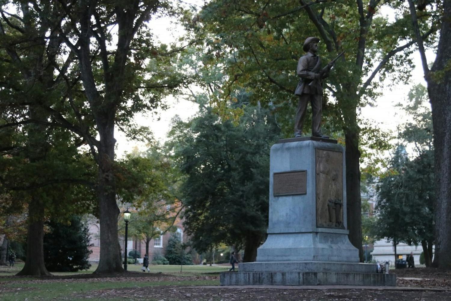 Silent Sam was located on McCorkle Place in Chapel Hill.&nbsp;