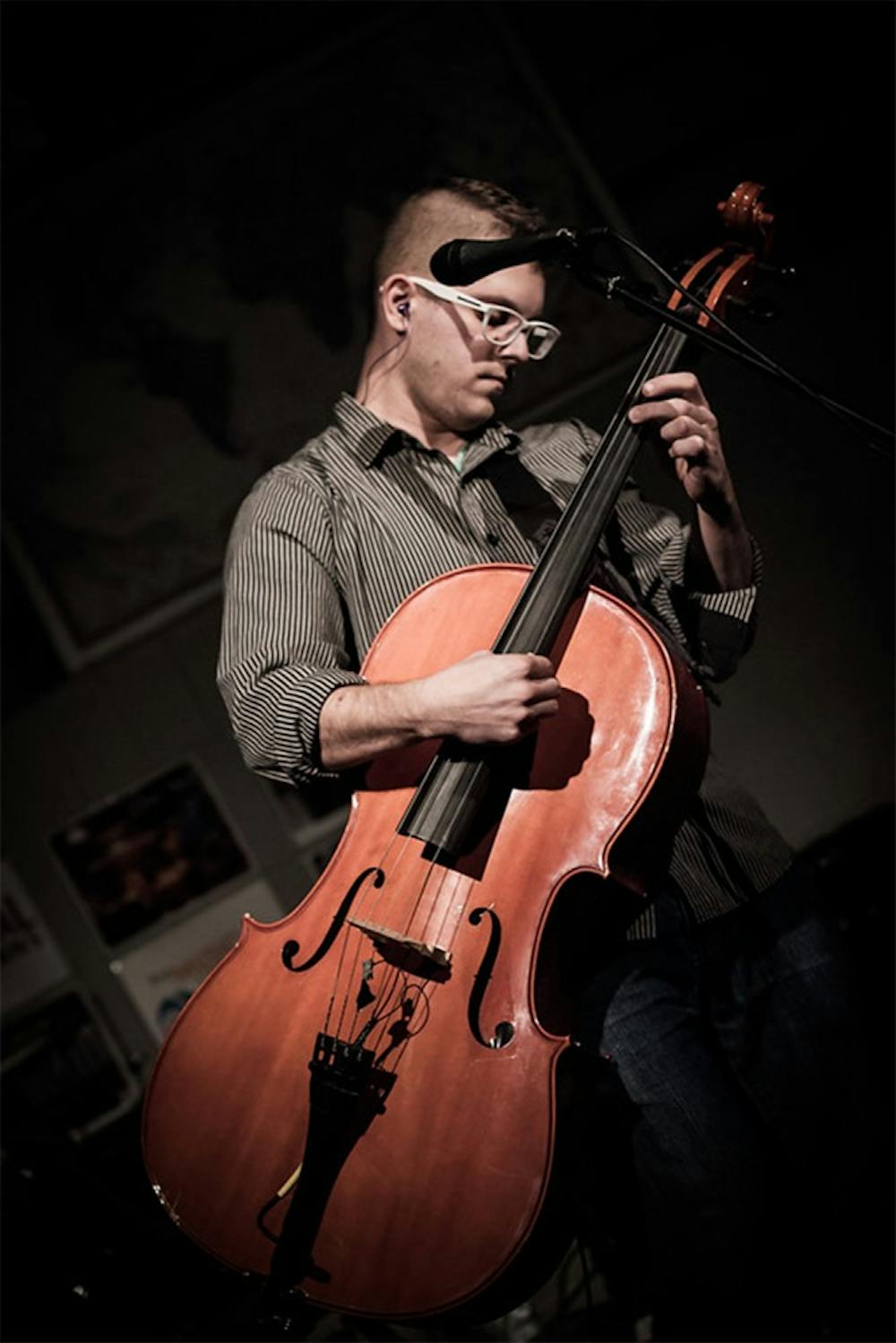 Cellist Christopher Bell is playing a variety of improvisational pieces at his free show at Johnny’s Gone Fishing in Carrboro. Courtesy of Christopher Bell. 