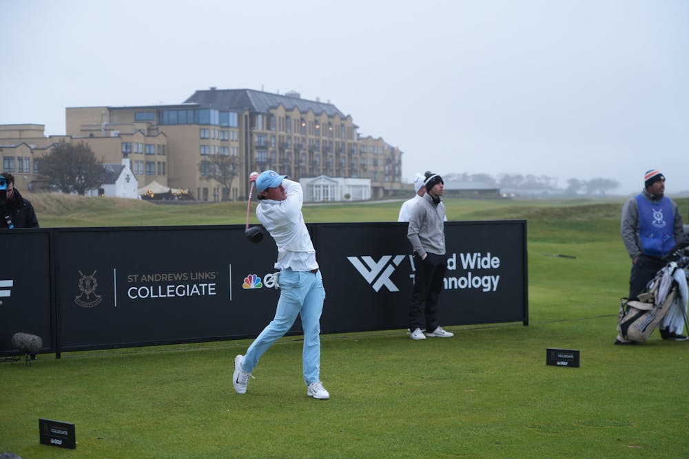 No. 1 UNC men's golf competes in the St Andrews Links Collegiate