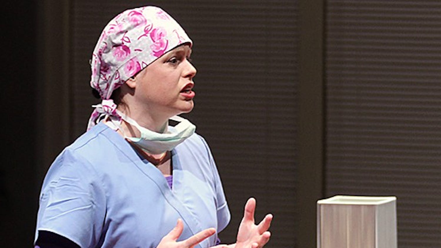 Jenny Wales (left) and Julia Gibson perform in "Love Alone," presented by the Playmakers Repertory Company starting Feb. 26 and continuing through March 16. Playmakers' production of Deborah Salem Smith's story of grief and healing will be performed in the Paul Green Theatre at UNC's Center for Dramatic Art. Individual ticket prices start at $15. 