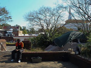 Since the pandemic started, the Chapel Hill Crisis Unit has been directing people who are homeless to stay day and night on the top of Wallace Parking Deck located on Rosemary Street.