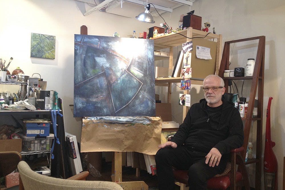 Paul Hsurovsky in his studio off Franklin Street.

