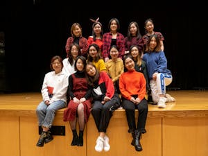 UNC Unicorn K-Pop Dance Cover Team members Sharon Ge, Serena Gao, Haoyu Zhang, Zoey Zhou, Becca Liu, Cicie Li, Ann Cui, Vivi Wang, Xi Jin, Xinyu Xu, Cyan Bai, Kelly Wan, Zhizhi Li and Alexandra Wang pose for a photograph following their first public performance at KoreaNite 2019 on Feb. 17, 2019 at the Great Hall in the Carolina Union in Chapel Hill, N.C. The UNC Unicorn K-Pop Dance Cover Team, a new dance group on UNC's campus, will be hosting their first workshop on March 1, 2019 at 7:00pm at the Student Recreation Center in Studio A. 

Photo courtesy of Christine Chen.