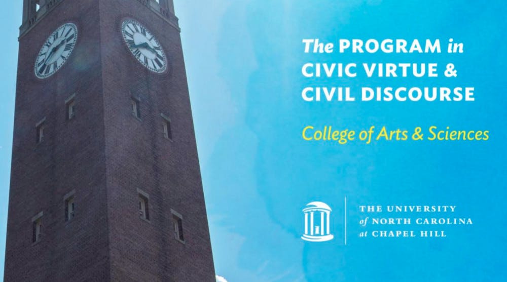 <p>The Program for Civic Virtue and Civil Discourse, approved by Terry Rhodes, the interim dean for the College of Arts &amp; Sciences, has generated controversy among faculty as it moves through its planning phases. Photo courtesy of UNC.&nbsp;</p>
